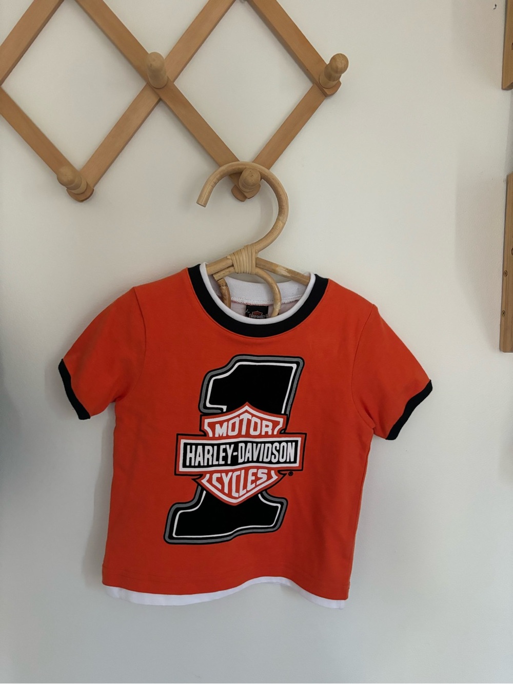 Harley-Davidson Orange and Black Kids Logo Tee